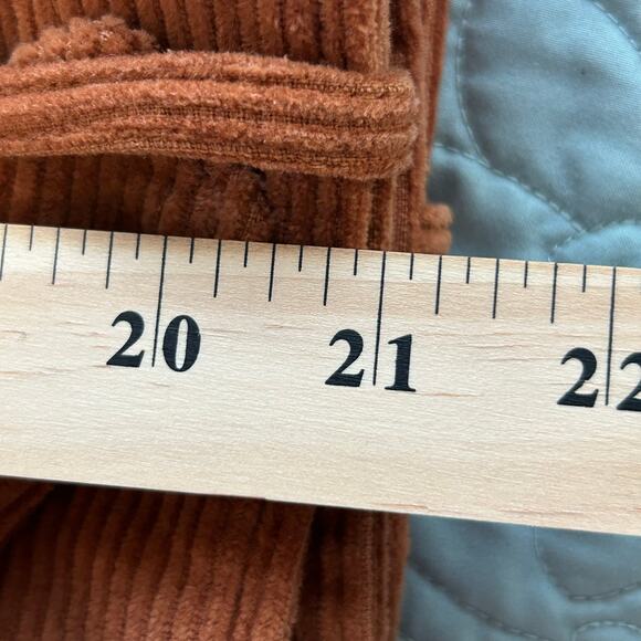 Lulu's Terracotta Cropped Corduroy Moto Jacket, Sz XS - Picture 8 of 8
